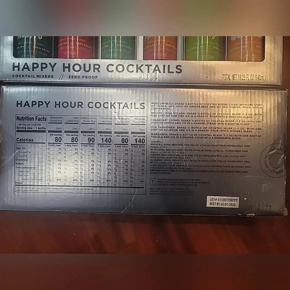 Happy Hour Cocktails by Ten Acre Gifts, Great Christmas Present 6 Cocktail Mixer - Picture 2 of 4